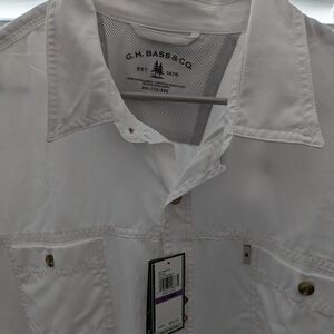 G.H. Bass & Co. White Button-Up Shirt